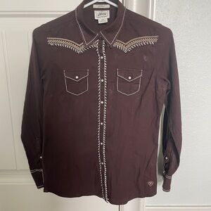 Ariat Brown Western Shirt